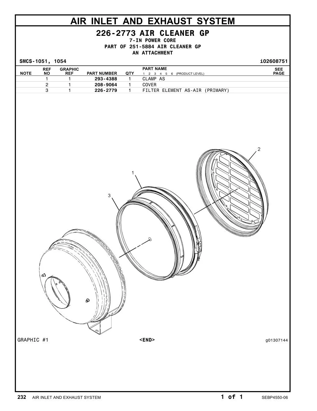 226-2779 - FILTER ELEMENT AS-AIR (PRIMARY)