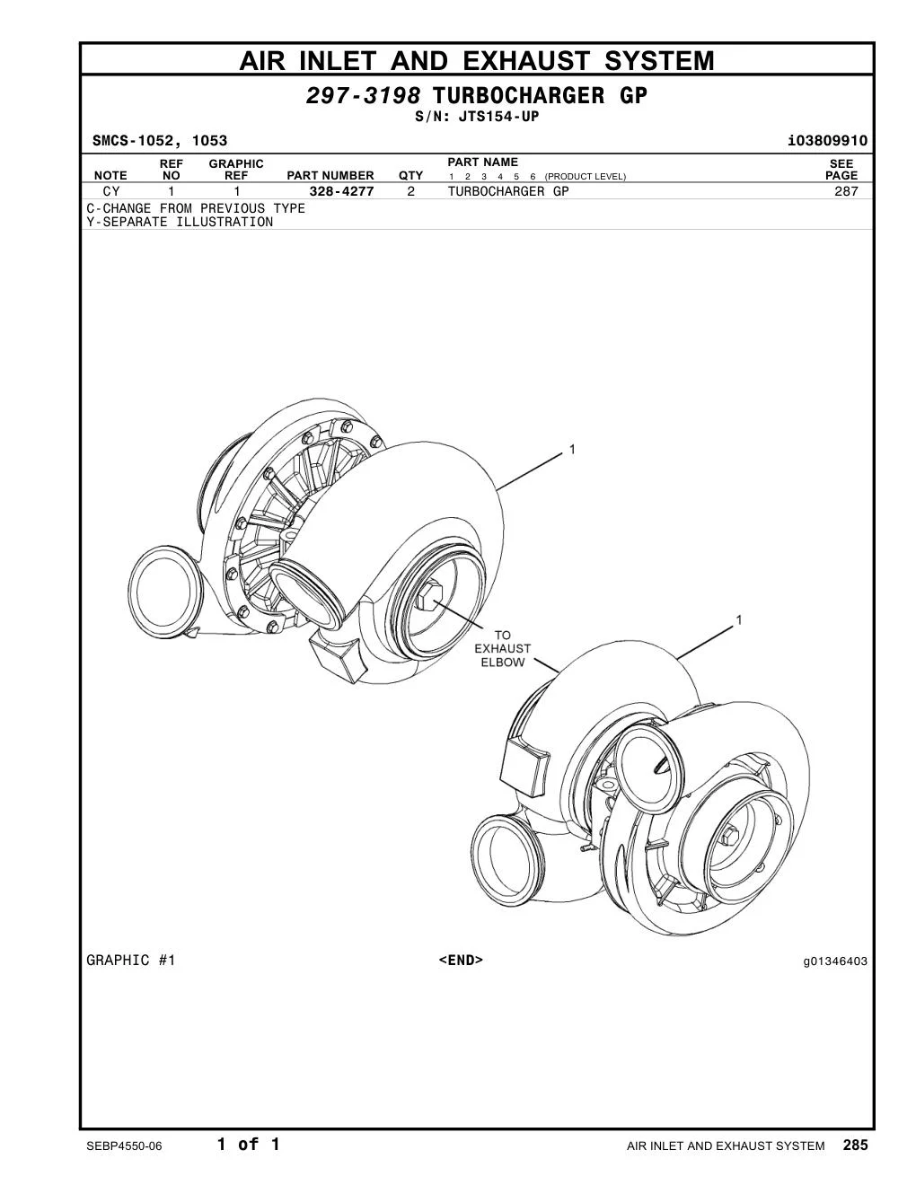 328-4277 - TURBOCHARGER GP