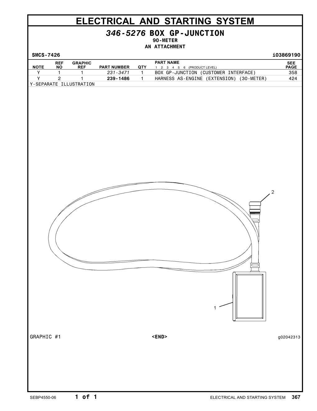 239-1486 - HARNESS AS-ENGINE (EXTENSION)