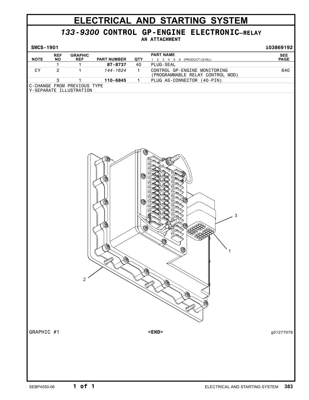 144-1624 - CONTROL GP-ENGINE MONITORING (PROGRAMMABLE RELAY CONTROL MOD)