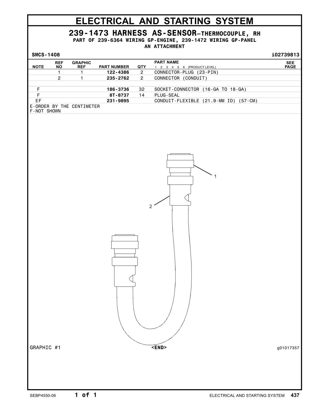 122-4386 - CONNECTOR-PLUG (23-PIN)