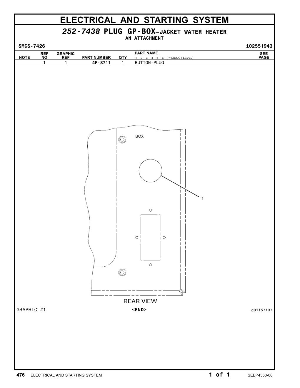 4F-8711 - PLUG-BUTTON
