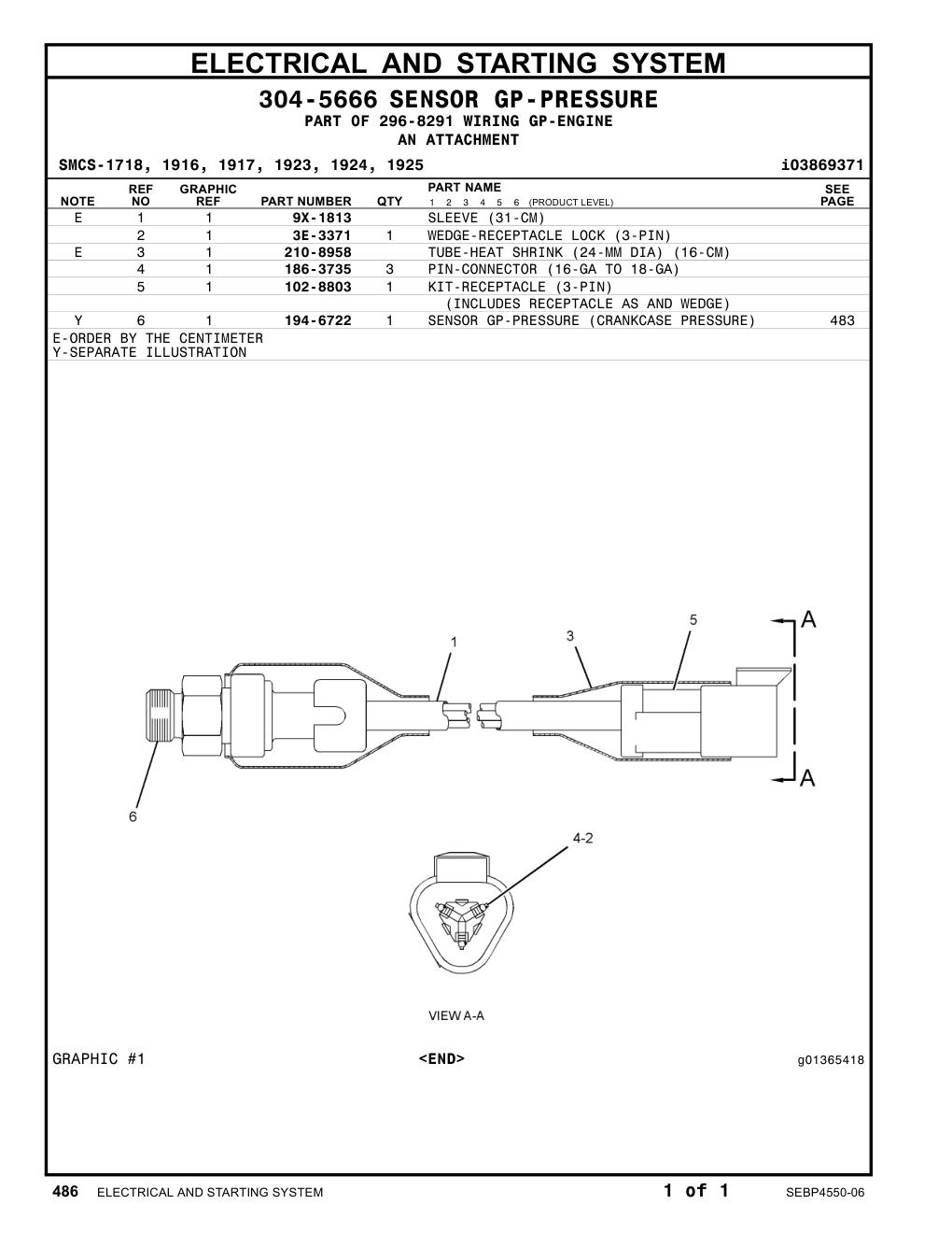 3E-3371 - WEDGE-RECEPTACLE LOCK (3-PIN)