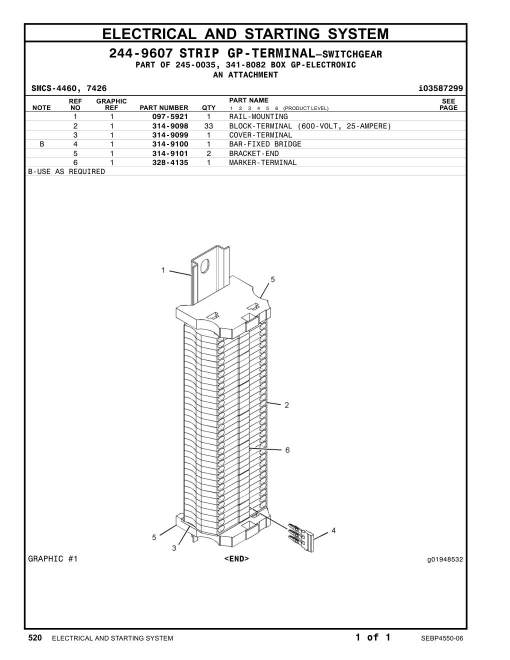 328-4135 MARKER-TERMINAL CAT parts manual diagram