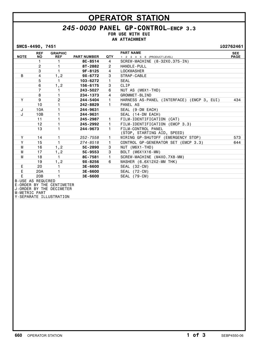 234-1373 GROMMET-BLIND CAT parts manual diagram