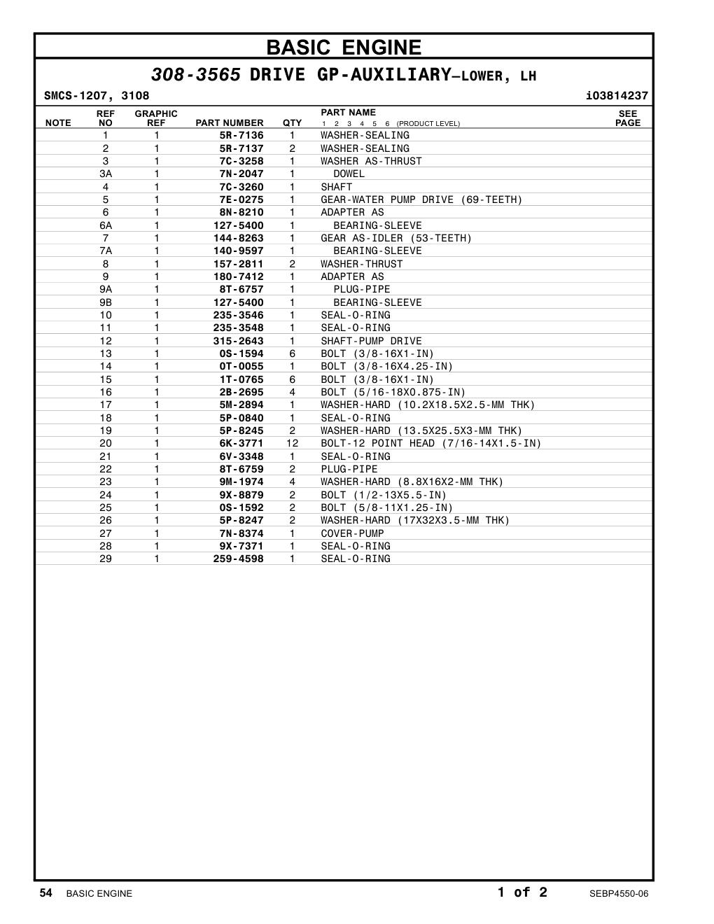 180-7412 ADAPTER AS CAT parts manual diagram