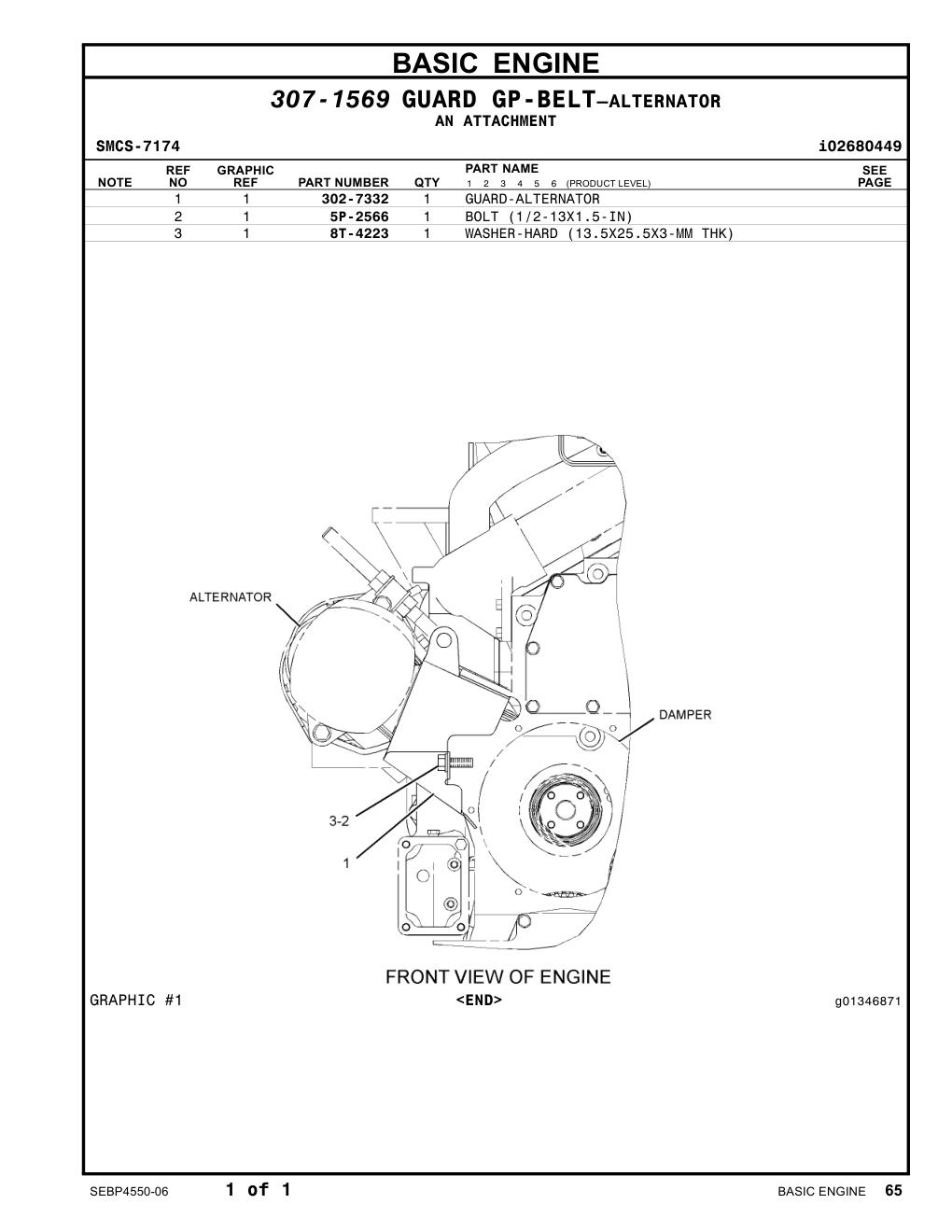 302-7332 - GUARD-ALTERNATOR