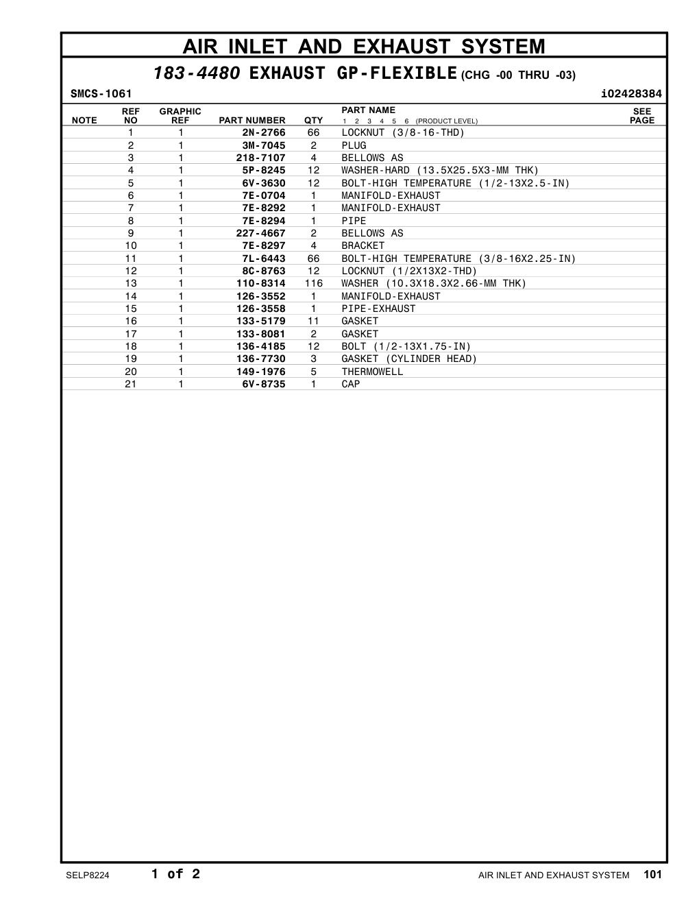 136-7730 GASKET (CYLINDER HEAD) CAT parts manual diagram