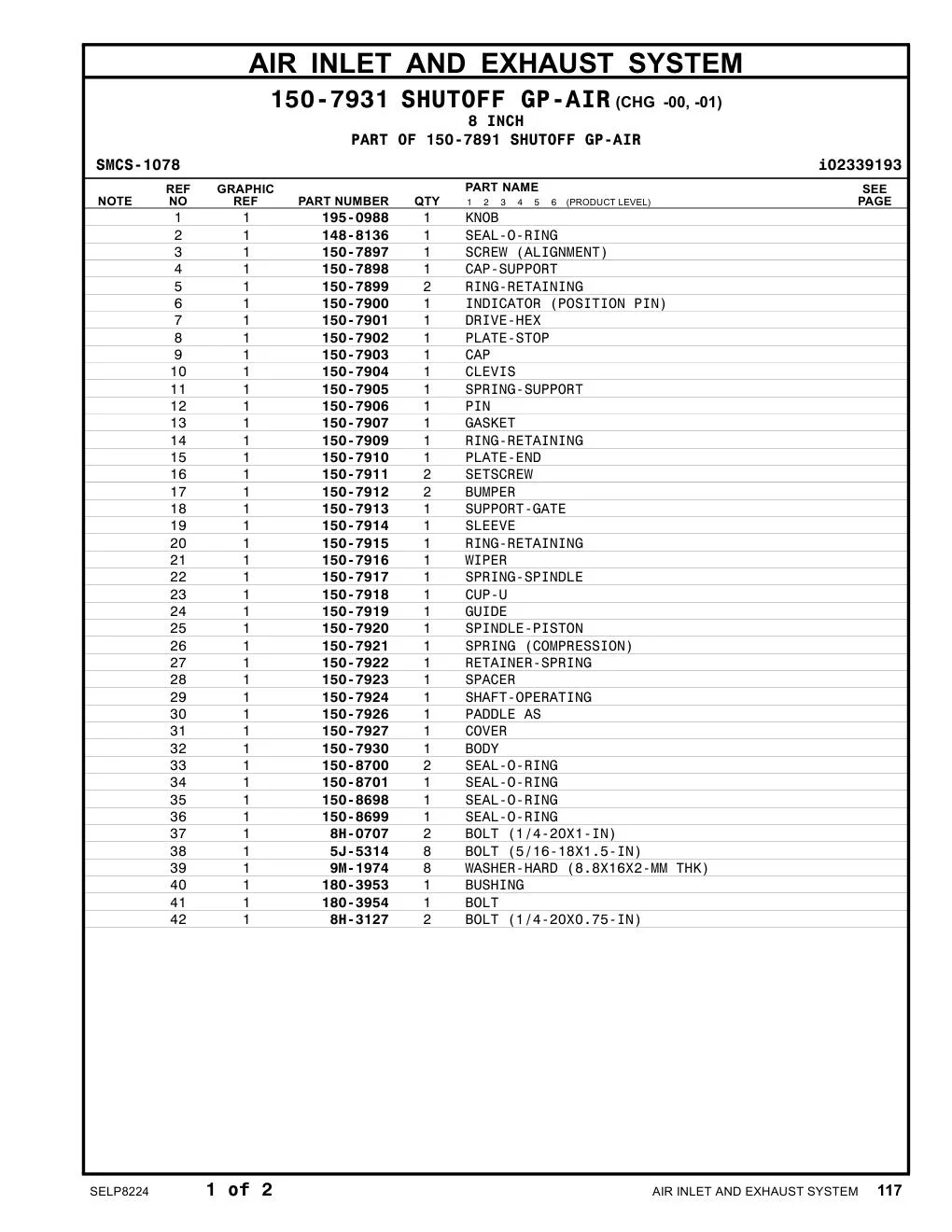 150-7904 CLEVIS CAT parts manual diagram