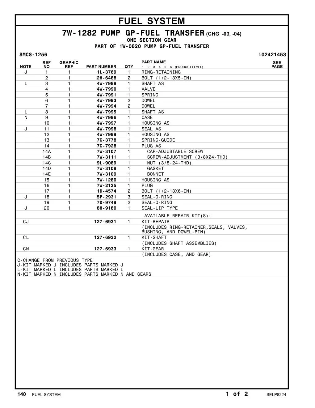 4W-7995 - SHAFT AS