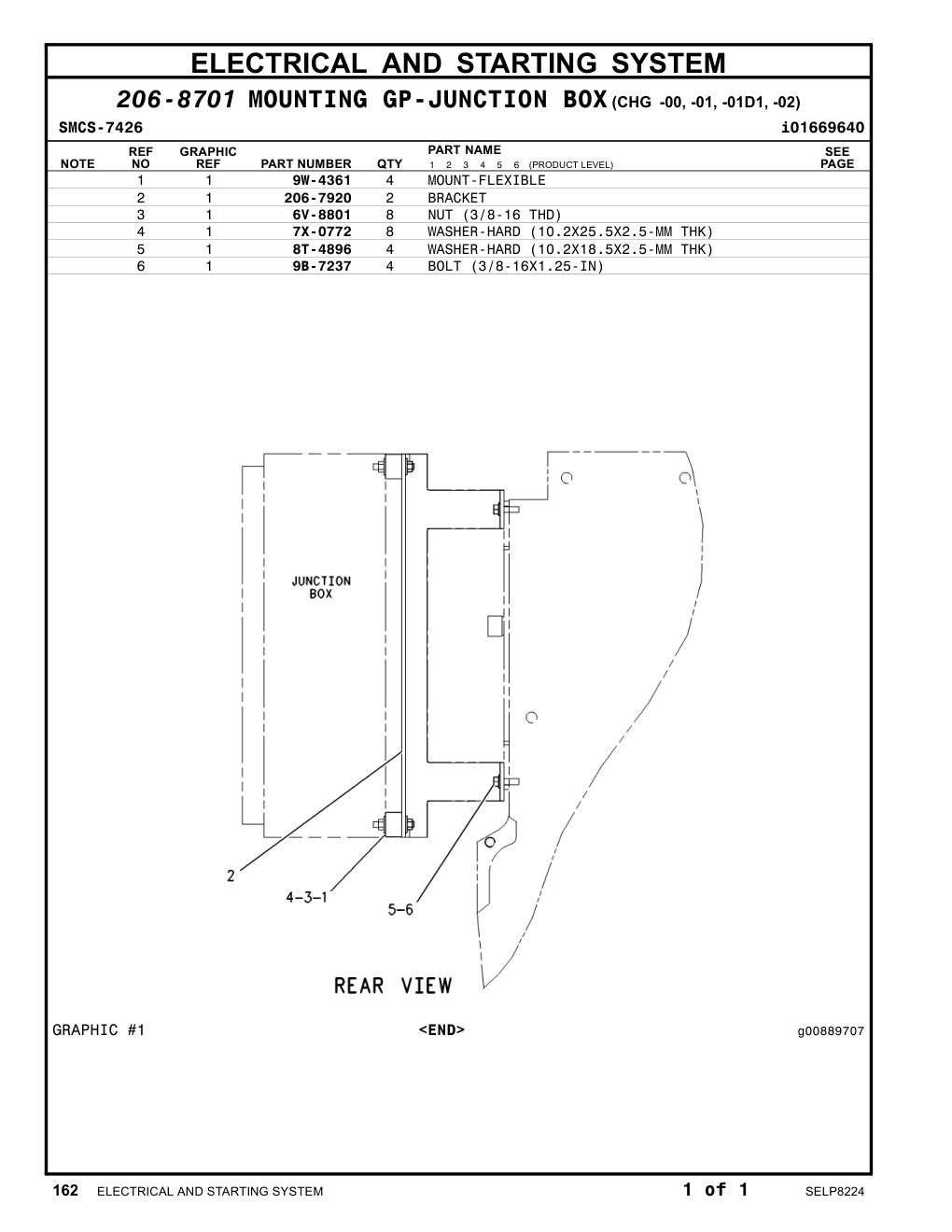 206-7920 BRACKET CAT parts manual diagram