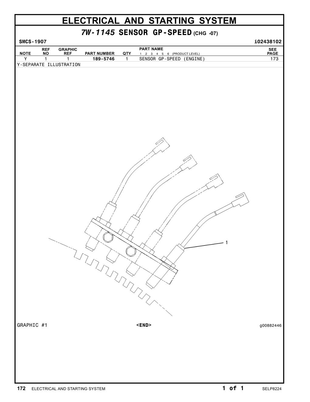 189-5746 - SENSOR GP-SPEED (ENGINE)