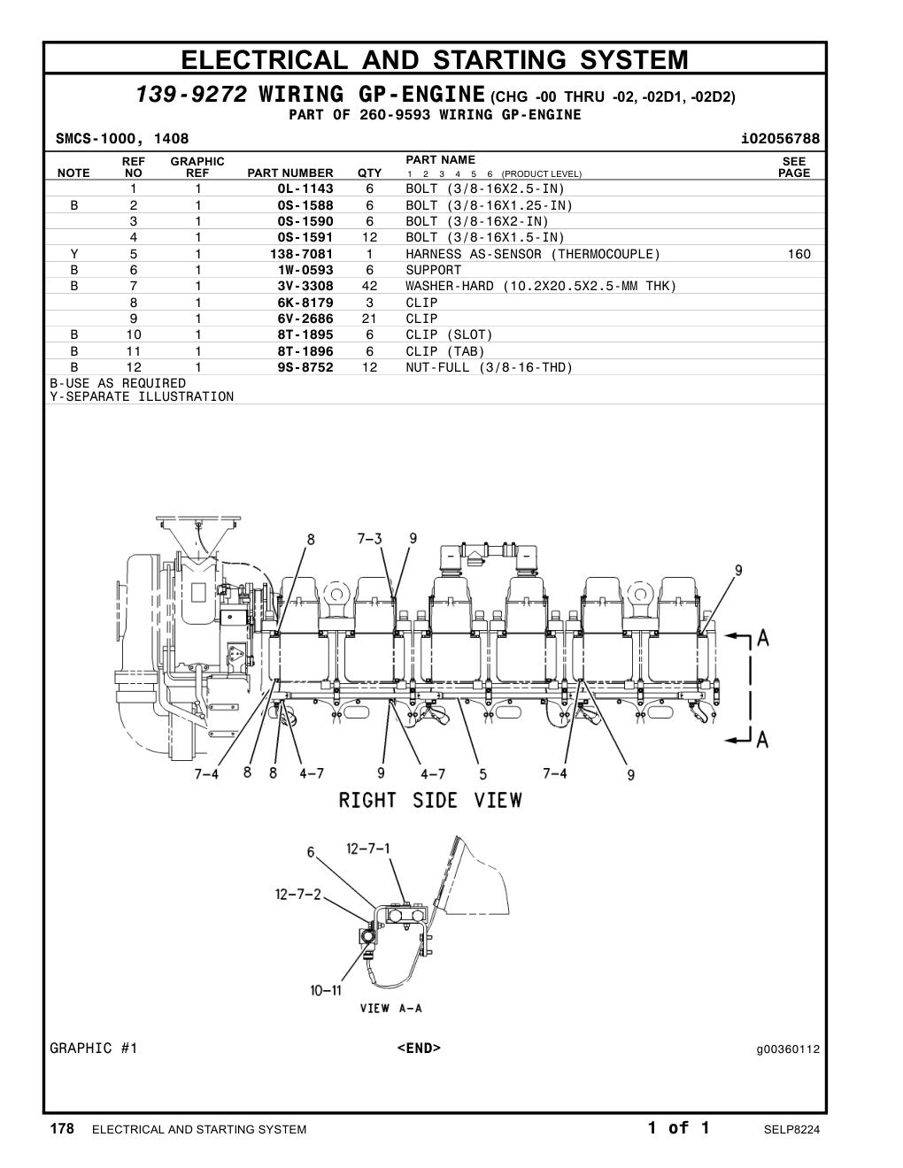 8T-1895 CLIP (SLOT) CAT parts manual diagram