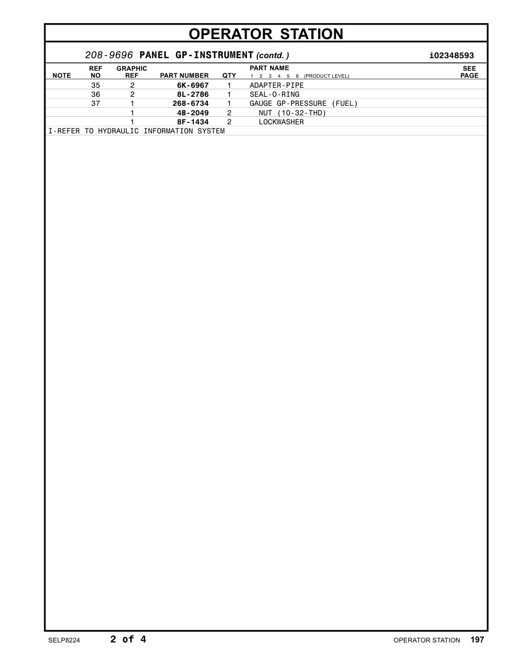 268-6734 - GAUGE GP-PRESSURE (FUEL)