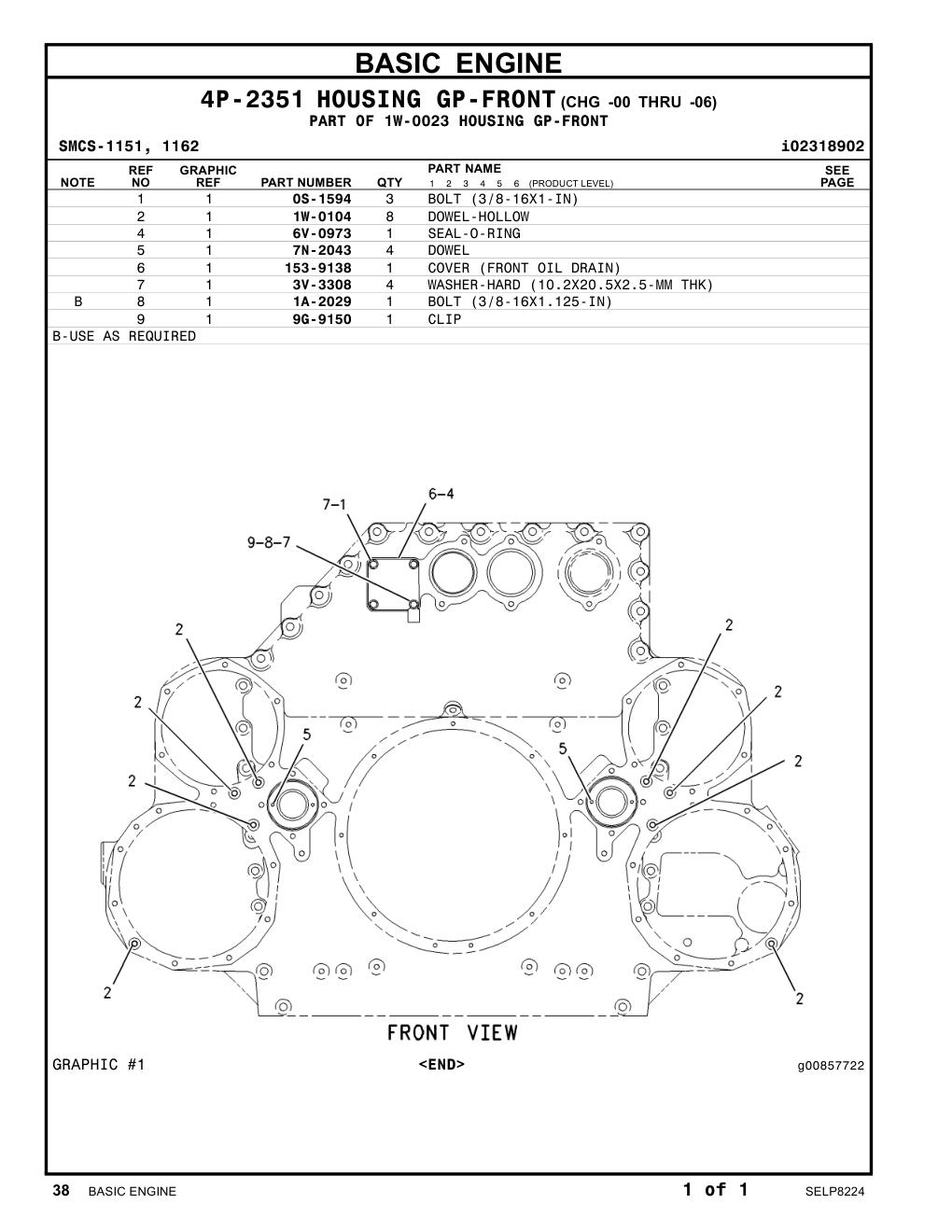 9G-9150 CLIP CAT parts manual diagram