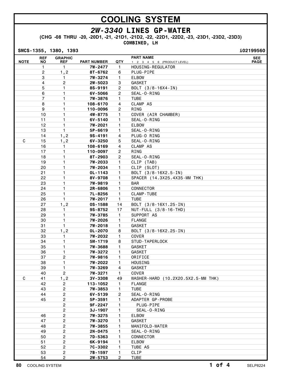 7C-3302 TUBE AS CAT parts manual diagram