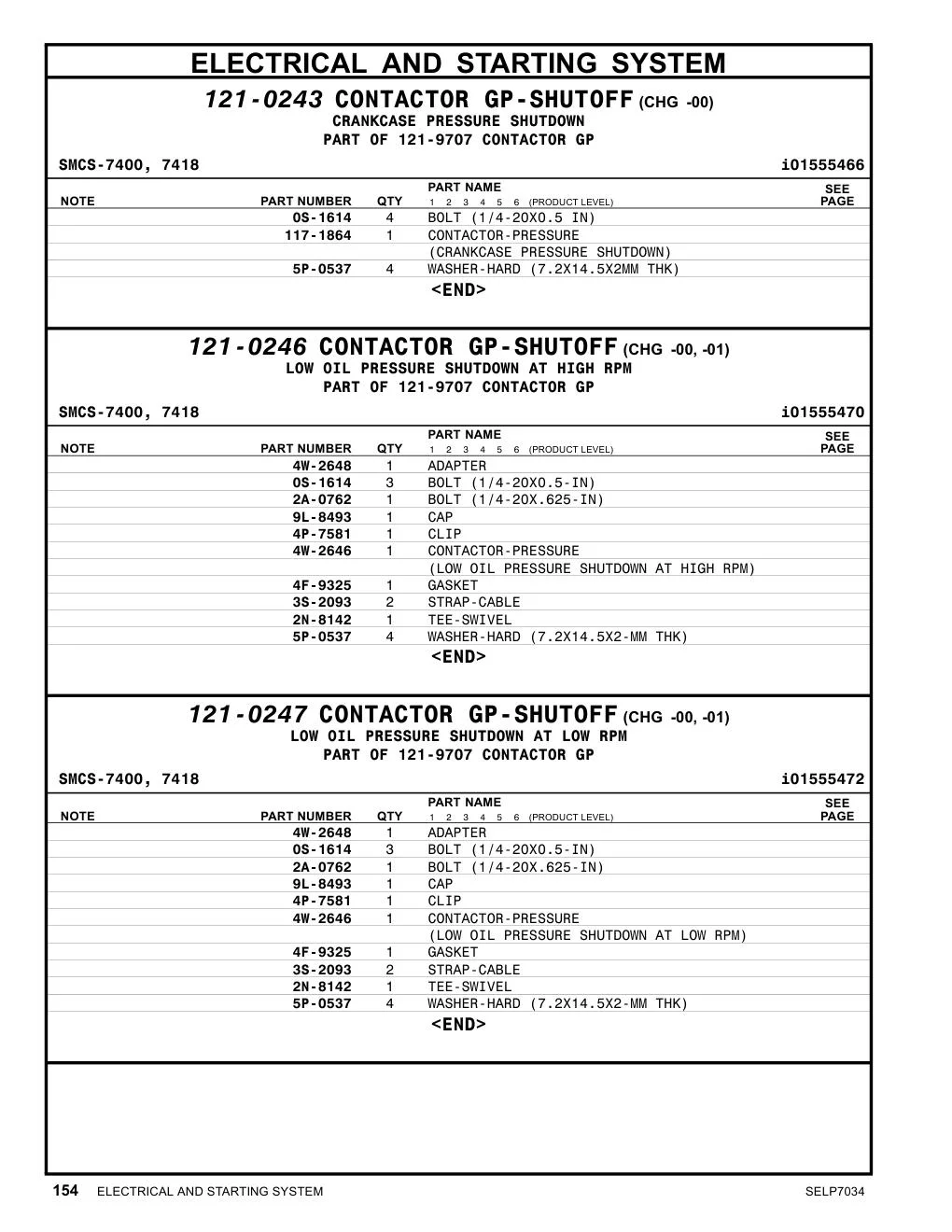 117-1864 - CONTACTOR-PRESSURE (CRANKCASE PRESSURE SHUTDOWN)
