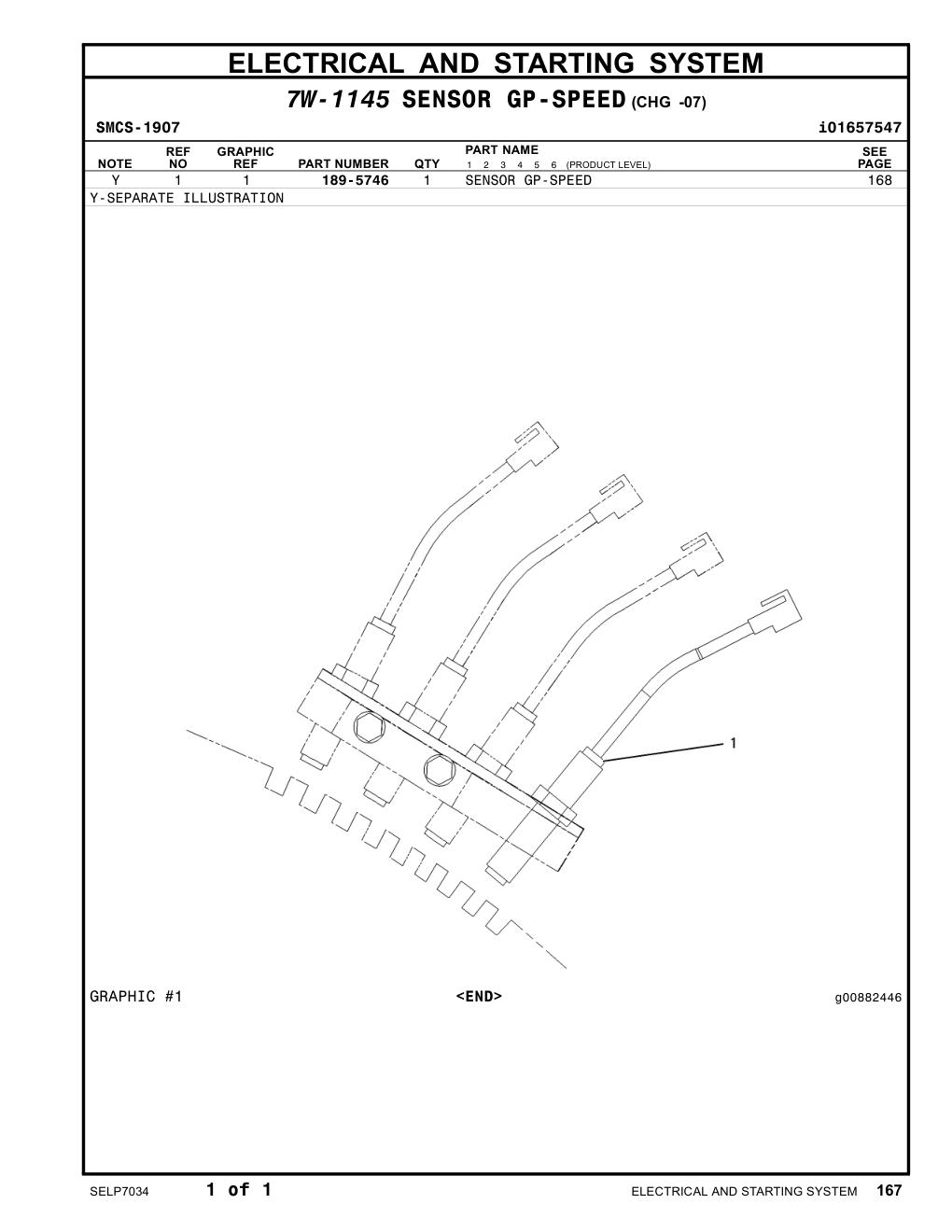 189-5746 - SENSOR GP-SPEED (ENGINE)
