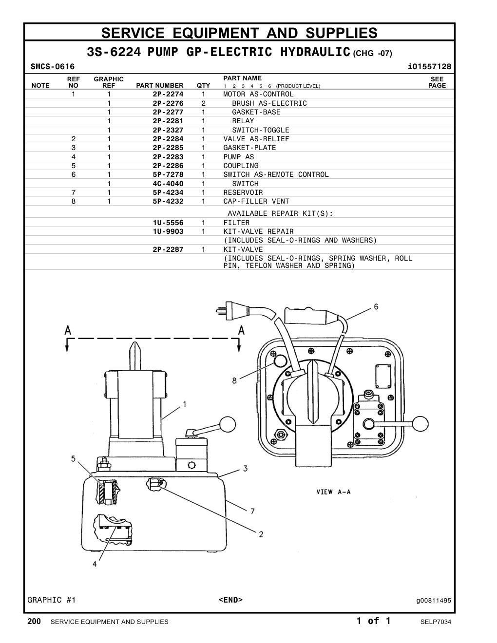 2P-2285 GASKET-PLATE CAT parts manual diagram