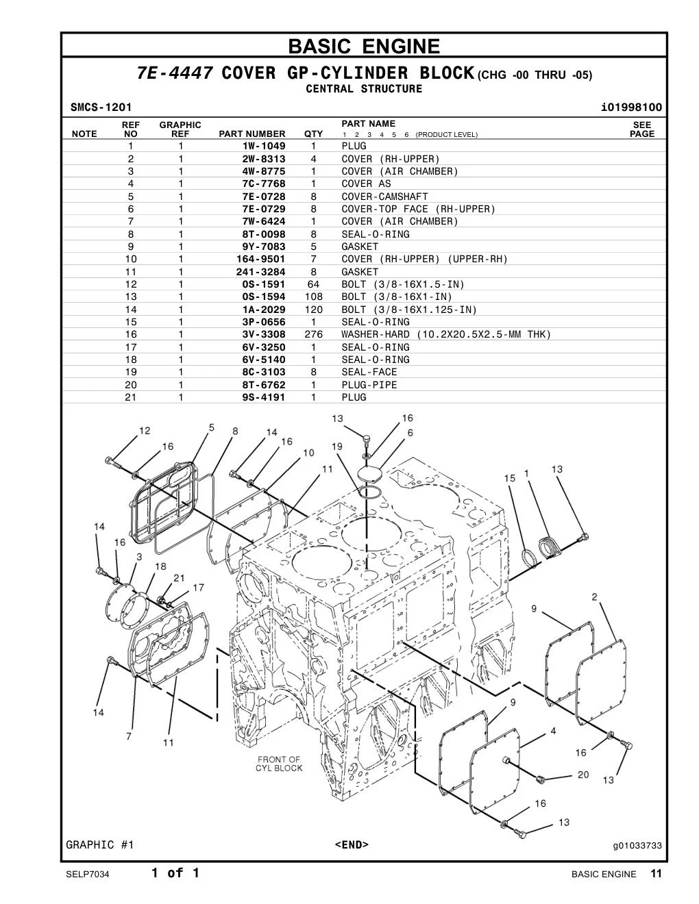 1A-2029 - BOLT (3/8-16X1.125-IN)