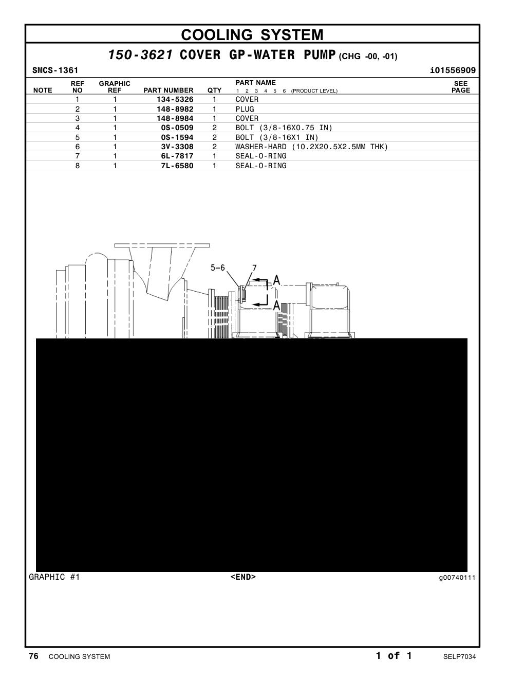 148-8984 COVER CAT parts manual diagram