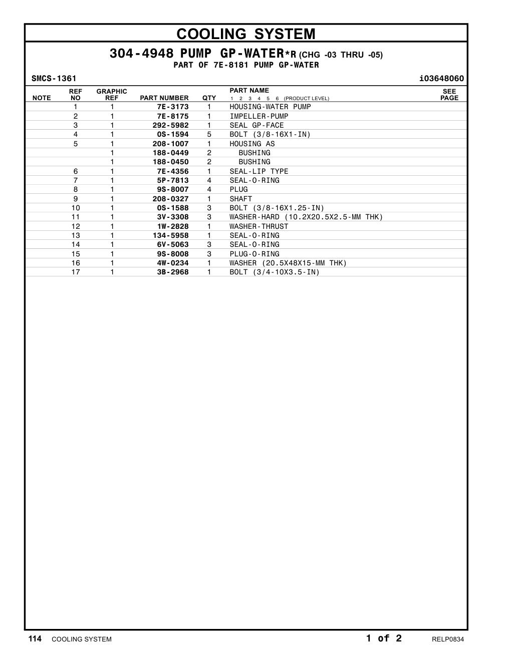 208-1007 HOUSING AS CAT parts manual diagram