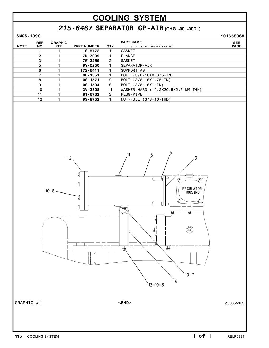 172-6411 SUPPORT AS CAT parts manual diagram