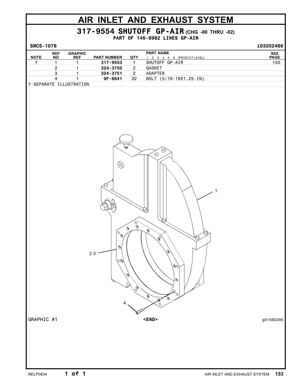 324-3750 GASKET CAT parts manual diagram