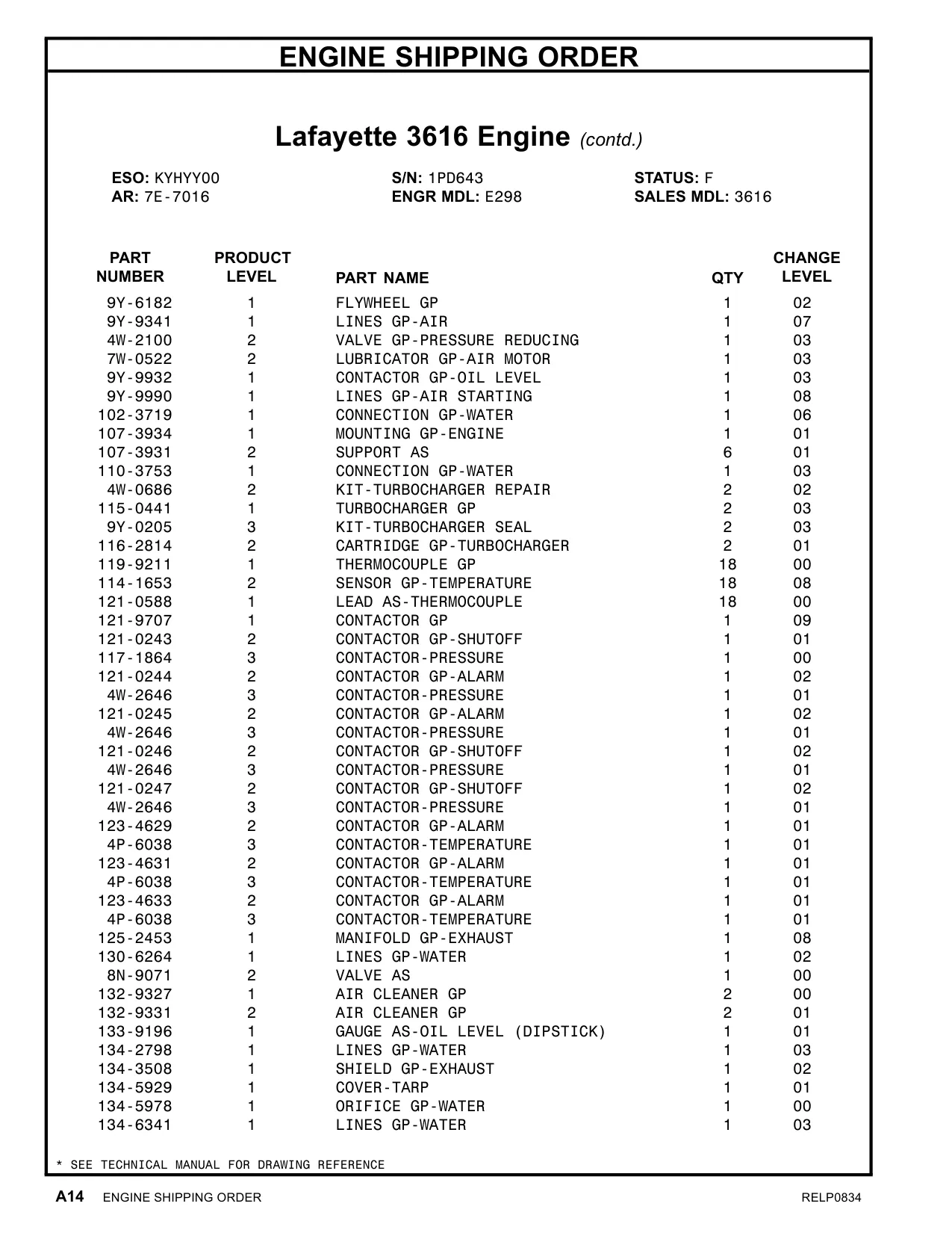 134-6341 - LINES GP-WATER 03 REFERENCE