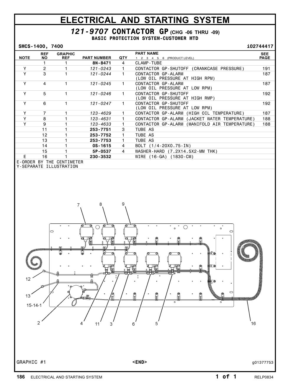 253-7753 TUBE AS CAT parts manual diagram