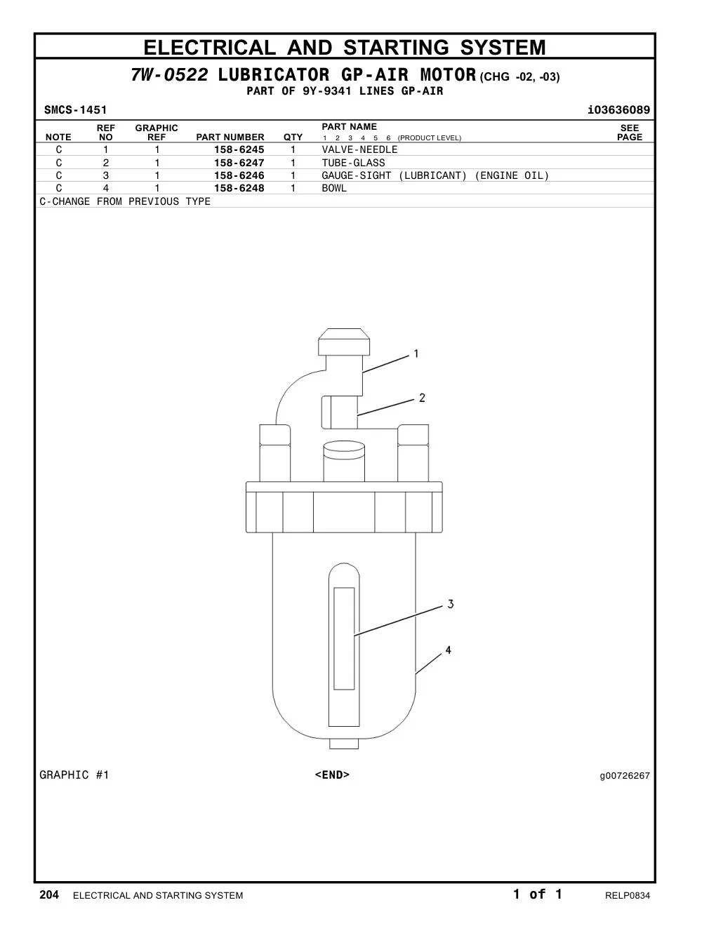 158-6247 - TUBE-GLASS