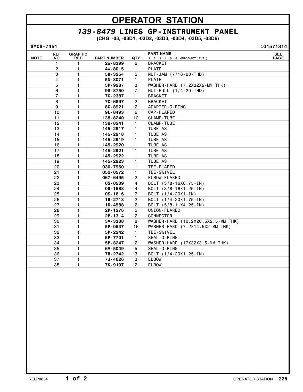 2W-8399 - BRACKET