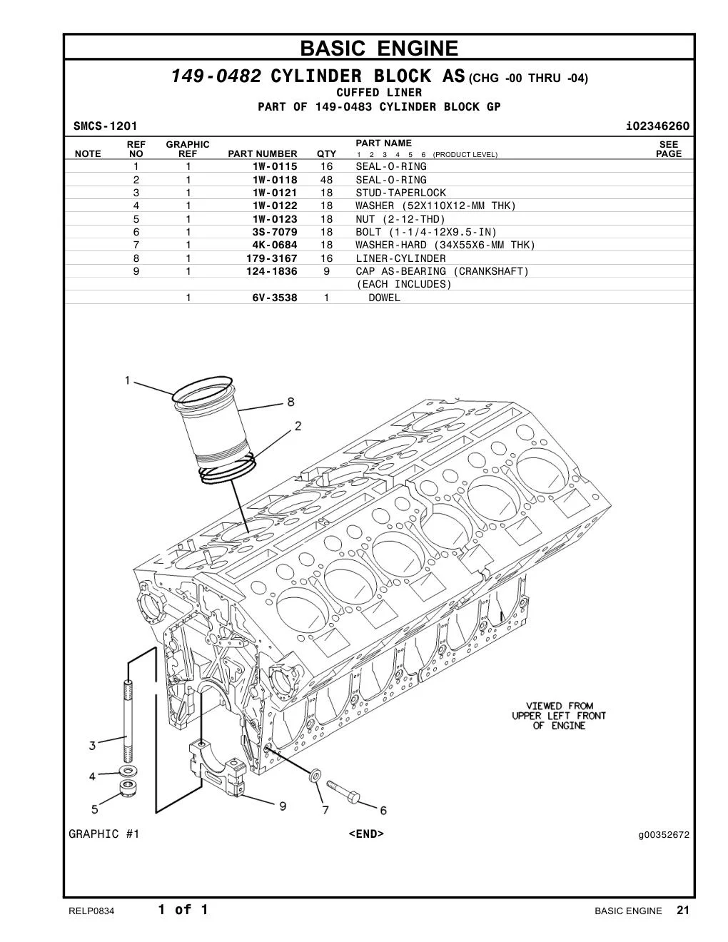 179-3167 - LINER-CYLINDER