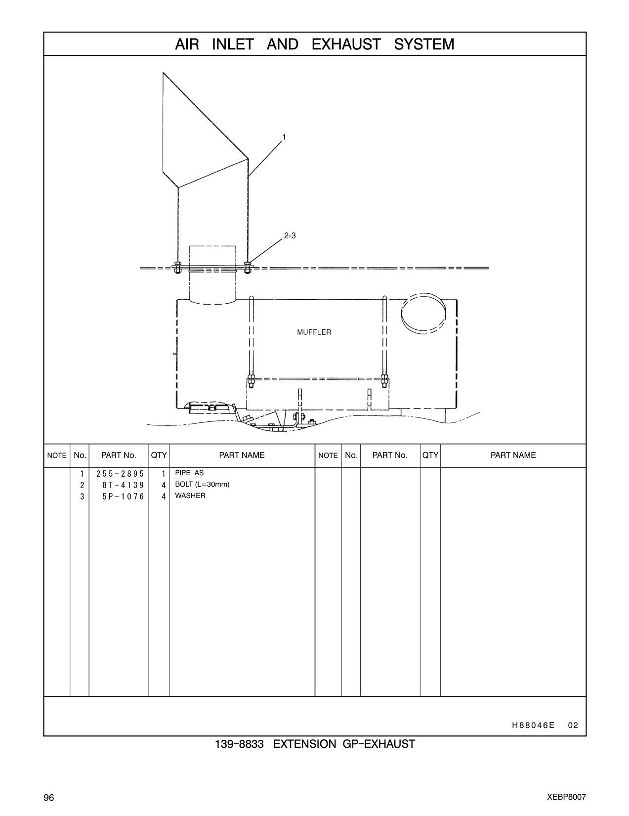 255-2895 PIPE AS CAT parts manual diagram