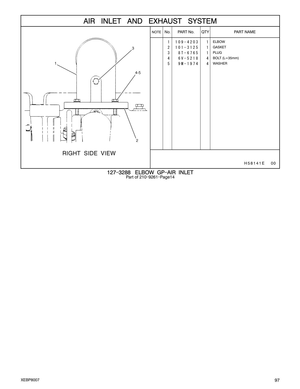 101-3125 - GASKET(AIRINLETMANIFOLD)