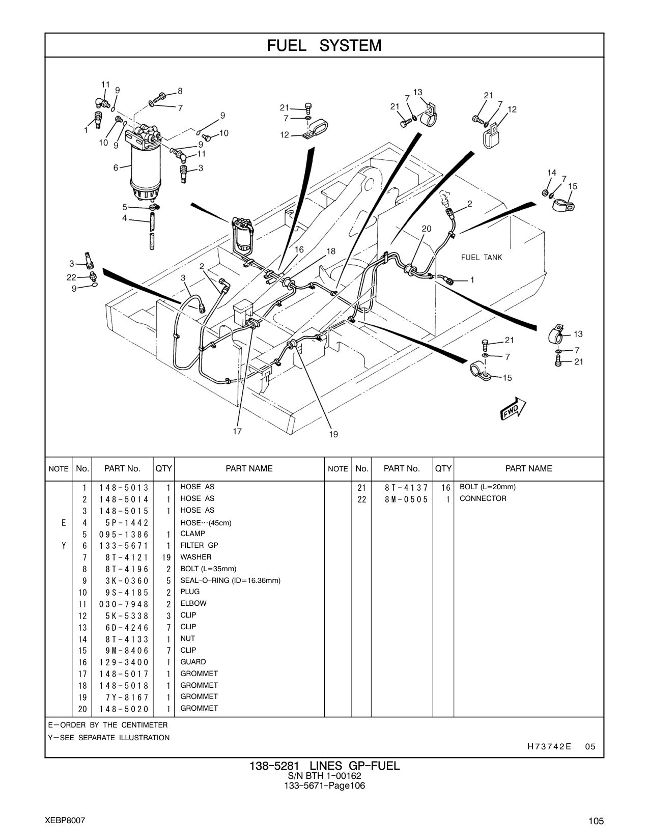 148-5017 GROMMET CAT parts manual diagram