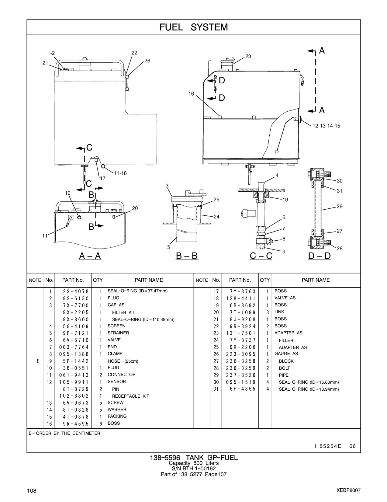 5G-4109 SCREEN 22 9R-3924 2 BOSS CAT parts manual diagram