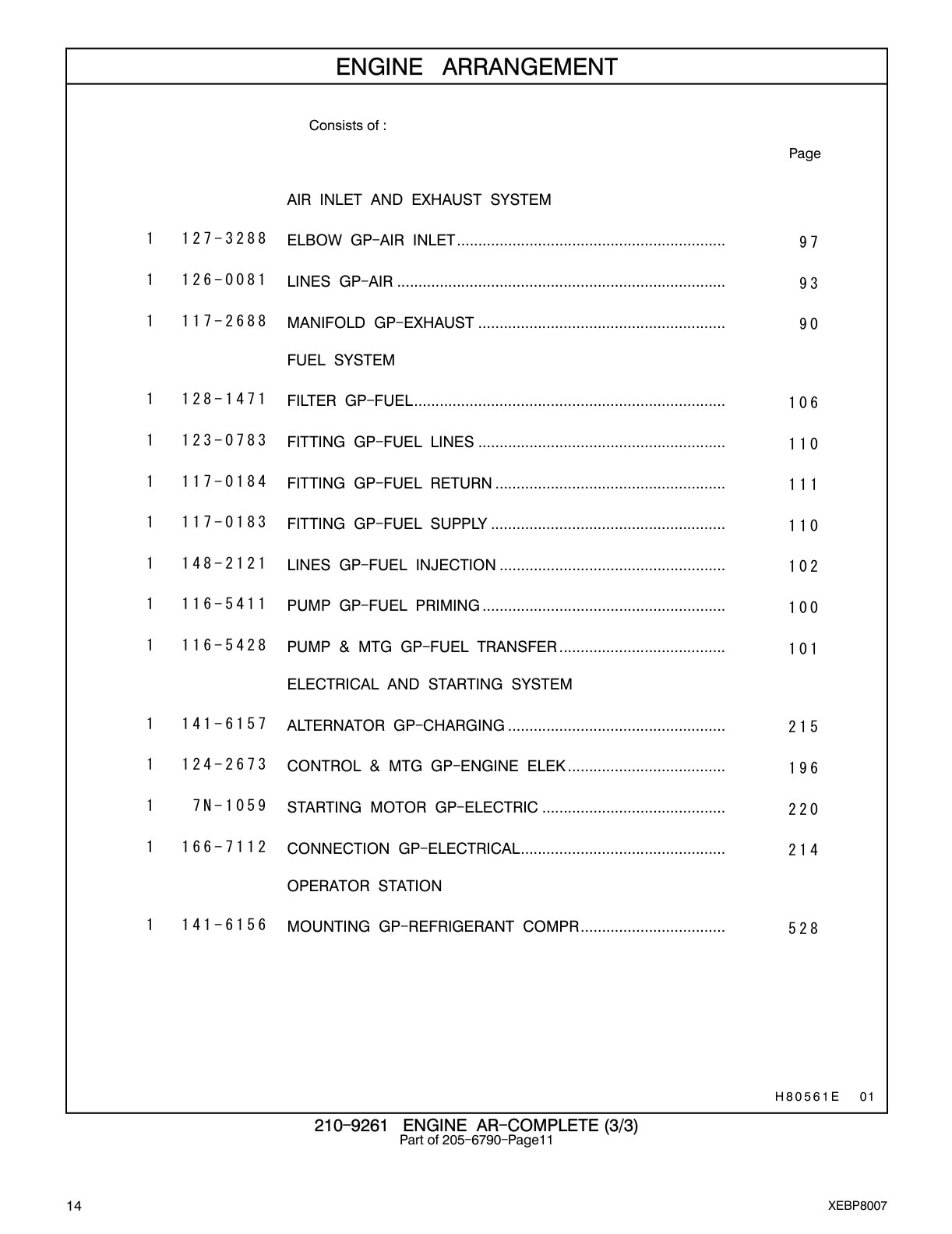 7N-1059 STARTING MOTOR GP-ELECTRIC CAT parts manual diagram