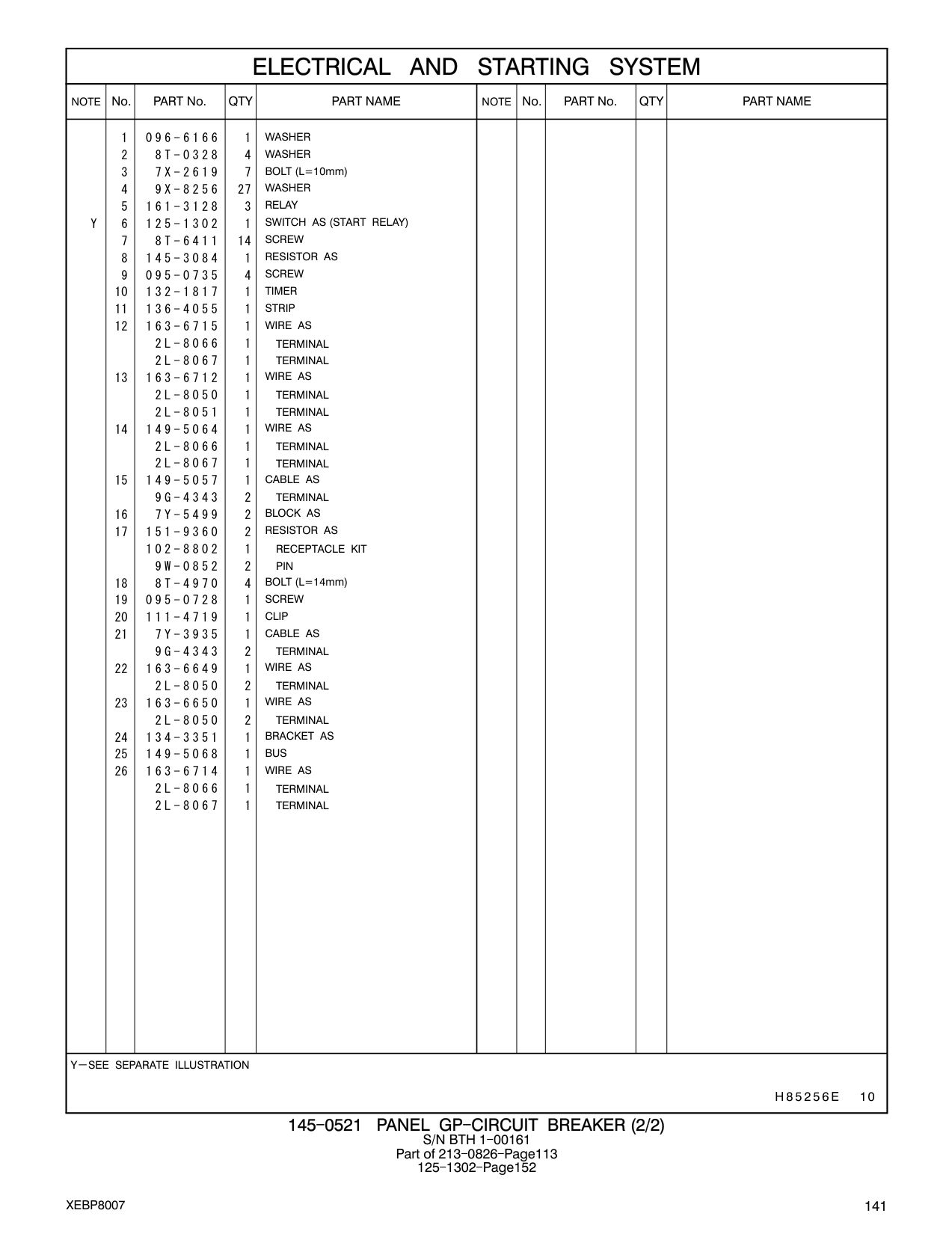 149-5064 WIRE AS CAT parts manual diagram