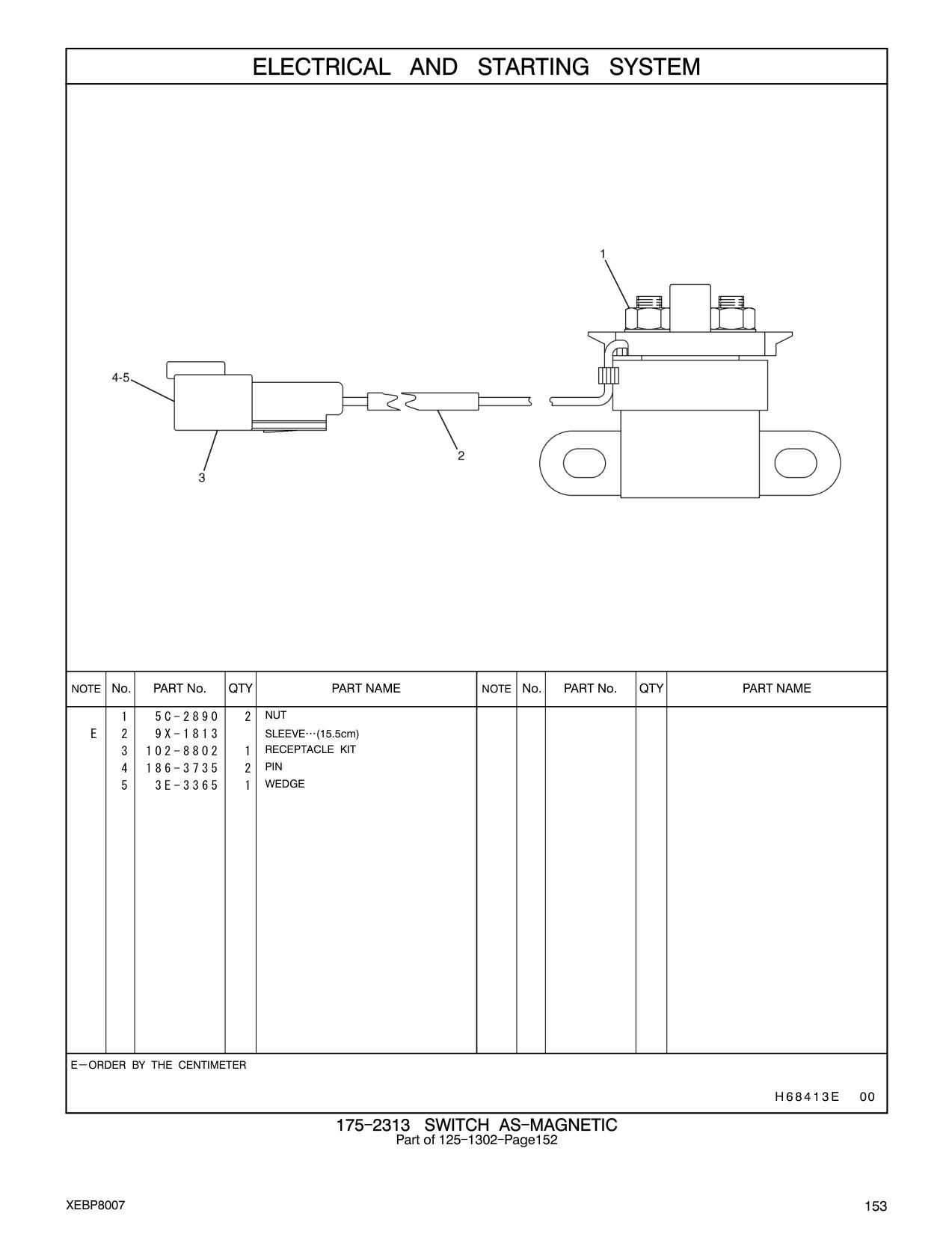 3E-3365 - WEDGE-RECEPTACLE LOCK (2-PIN)