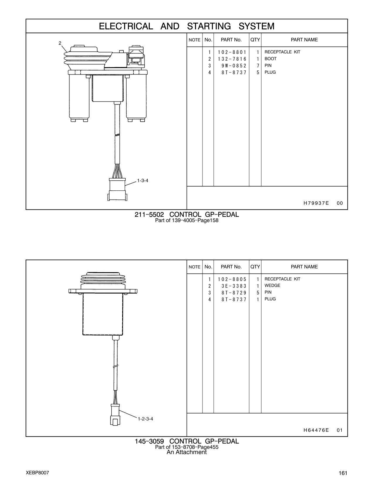 132-7816 BOOT CAT parts manual diagram