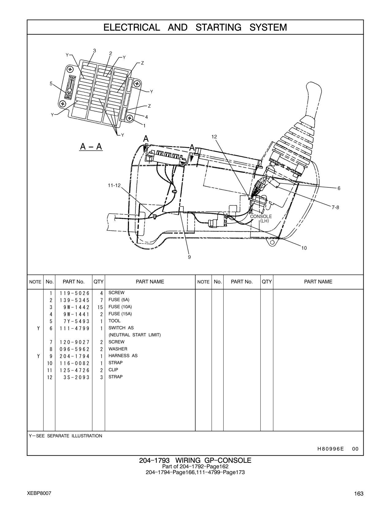 204-1794 HARNESS AS CAT parts manual diagram
