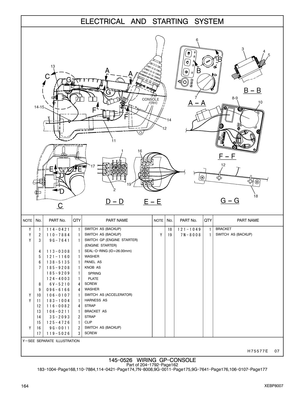 138-5135 PANEL AS CAT parts manual diagram