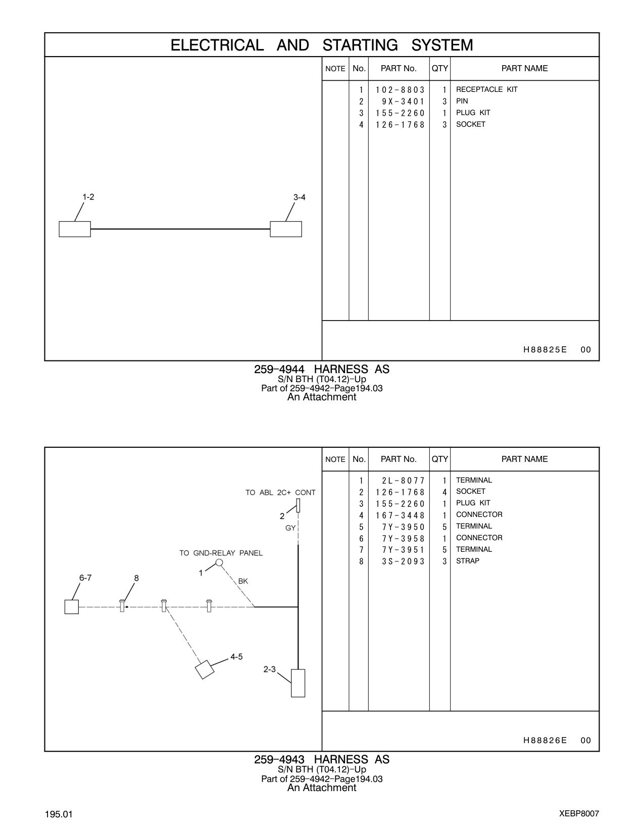 167-3448 CONNECTOR CAT parts manual diagram