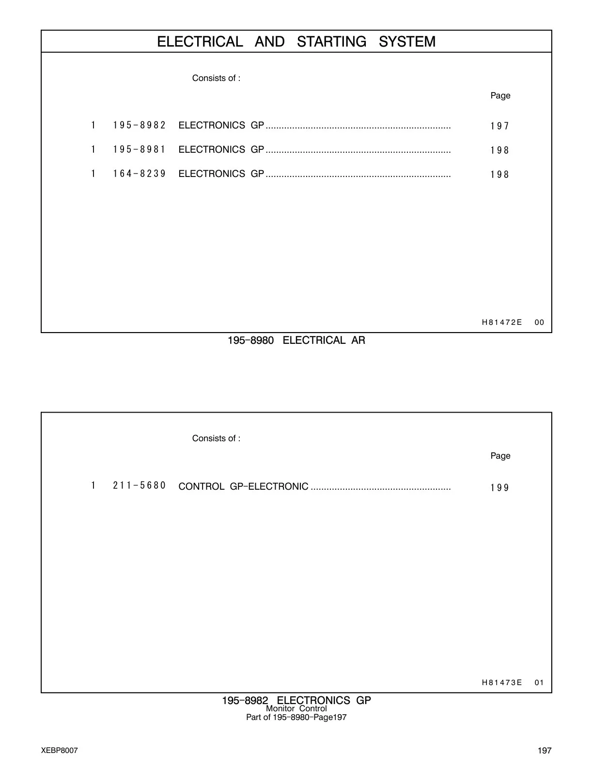 164-8239 - ELECTRONICS GP......................................................................