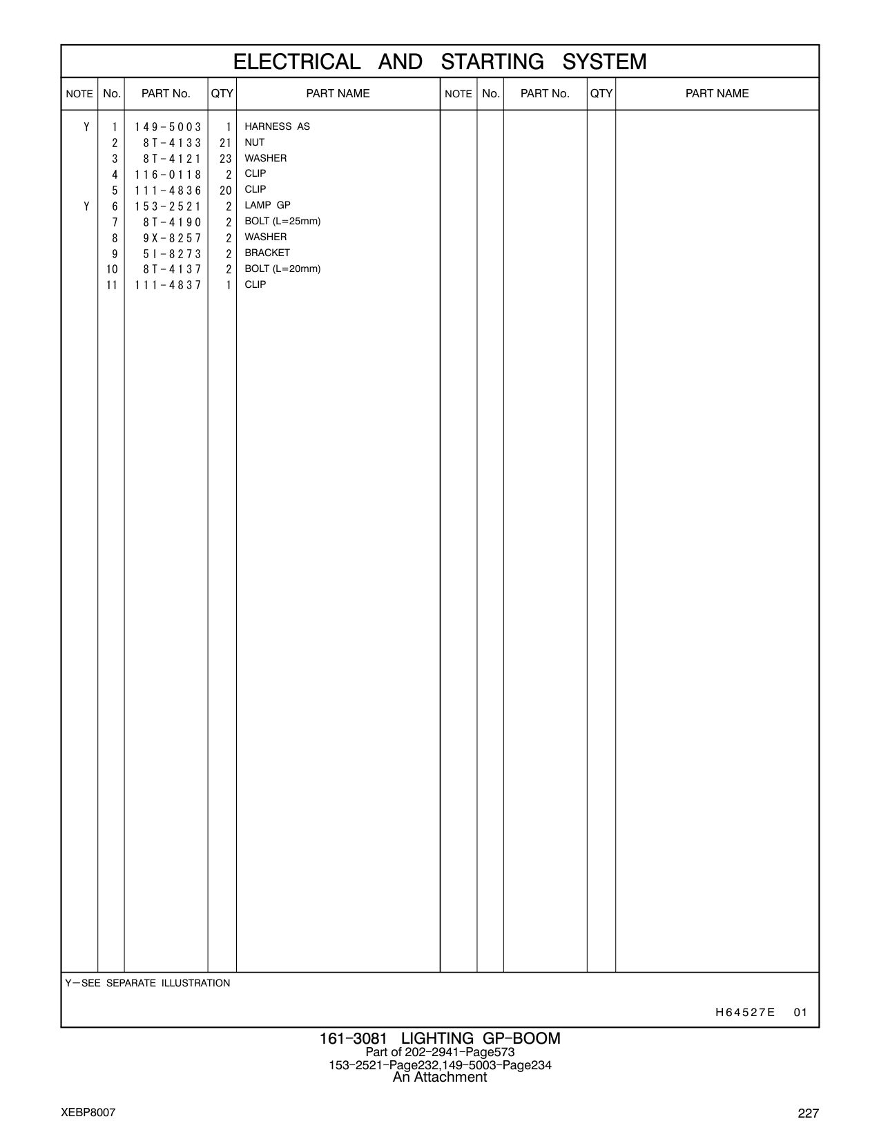 149-5003 HARNESS AS CAT parts manual diagram