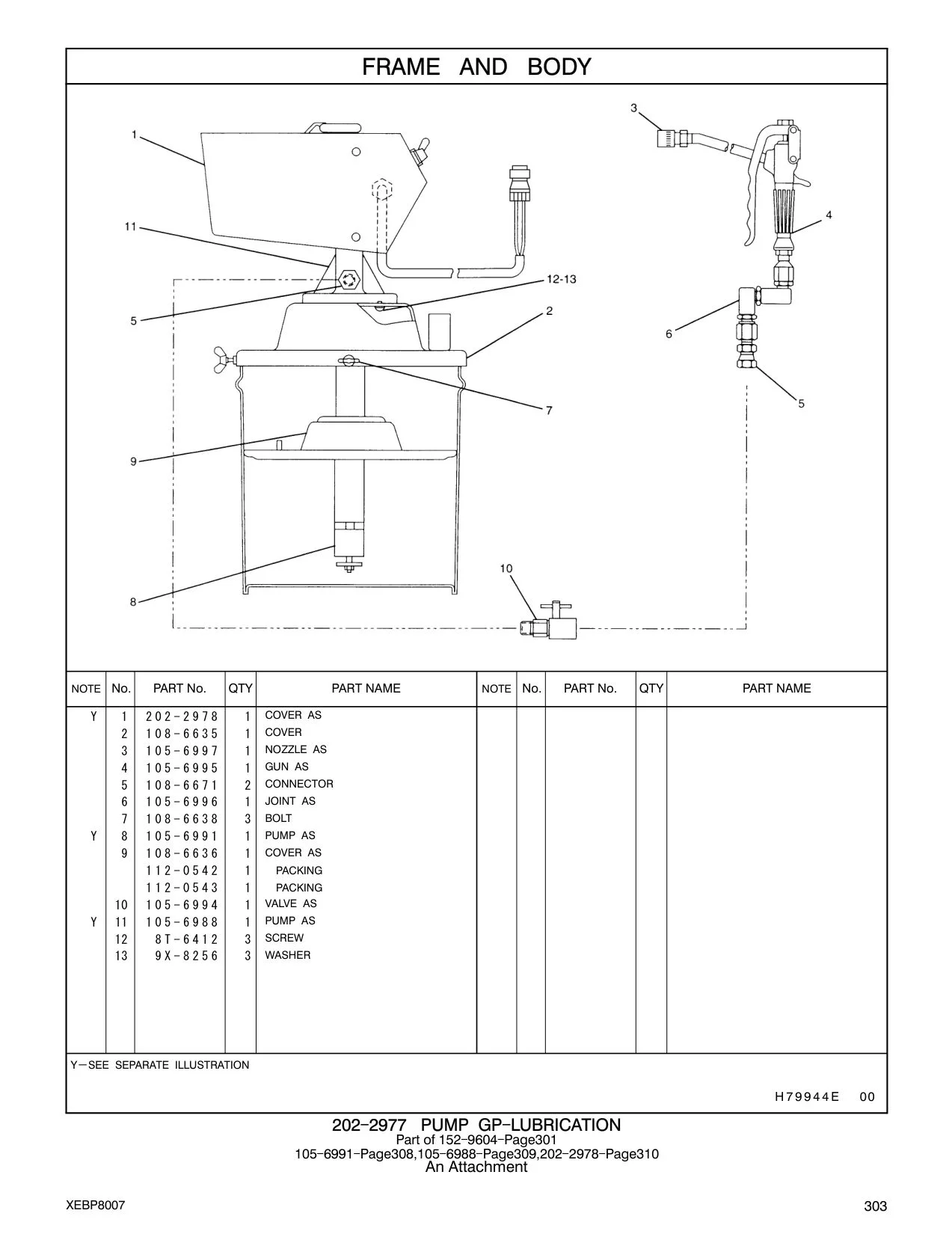 108-6638 BOLT CAT parts manual diagram