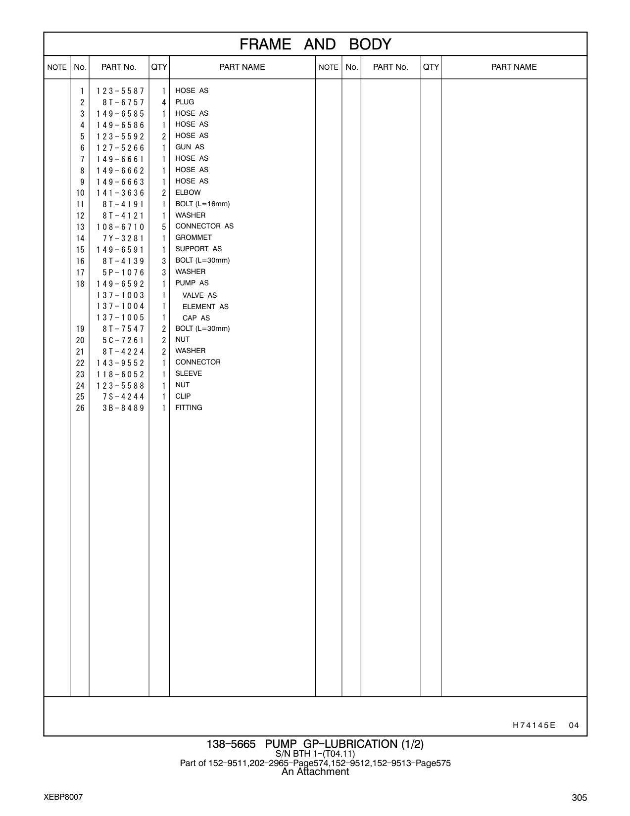 149-6591 SUPPORT AS CAT parts manual diagram