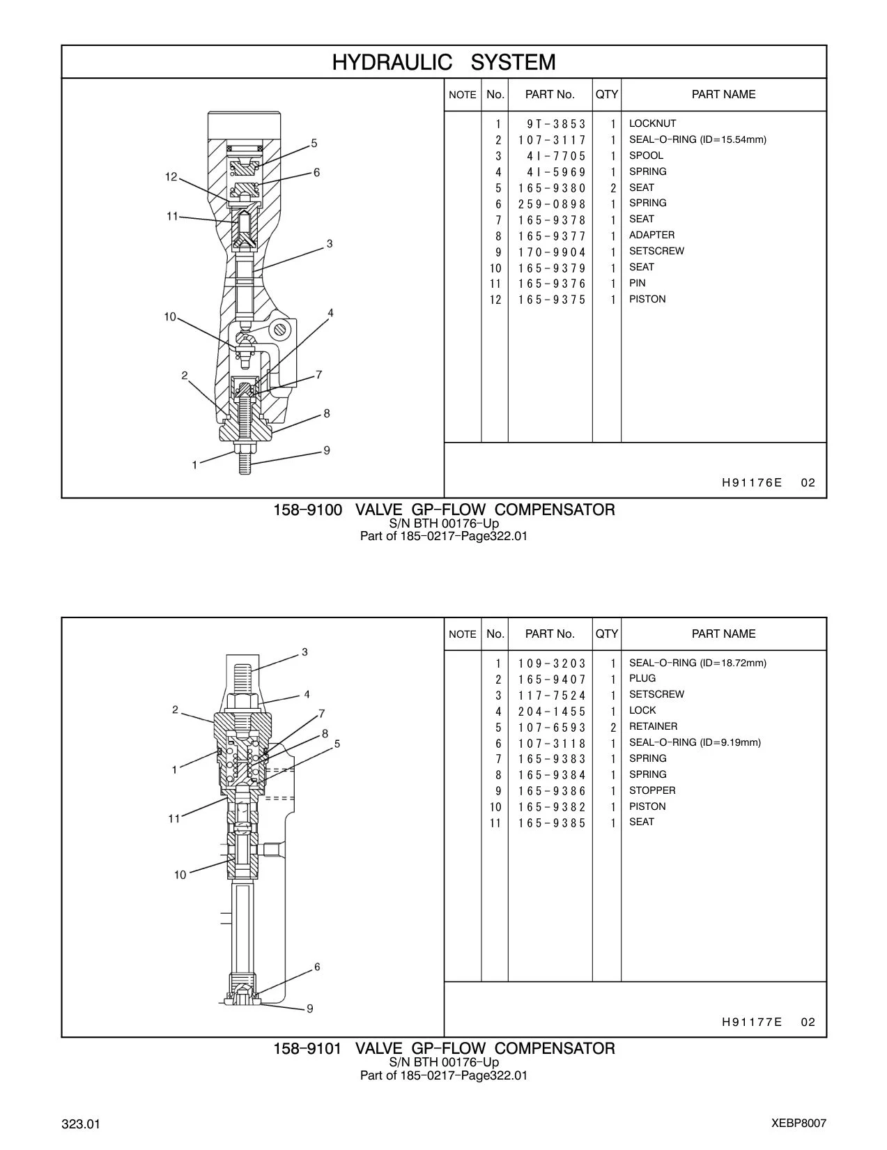 204-1455 LOCK CAT parts manual diagram