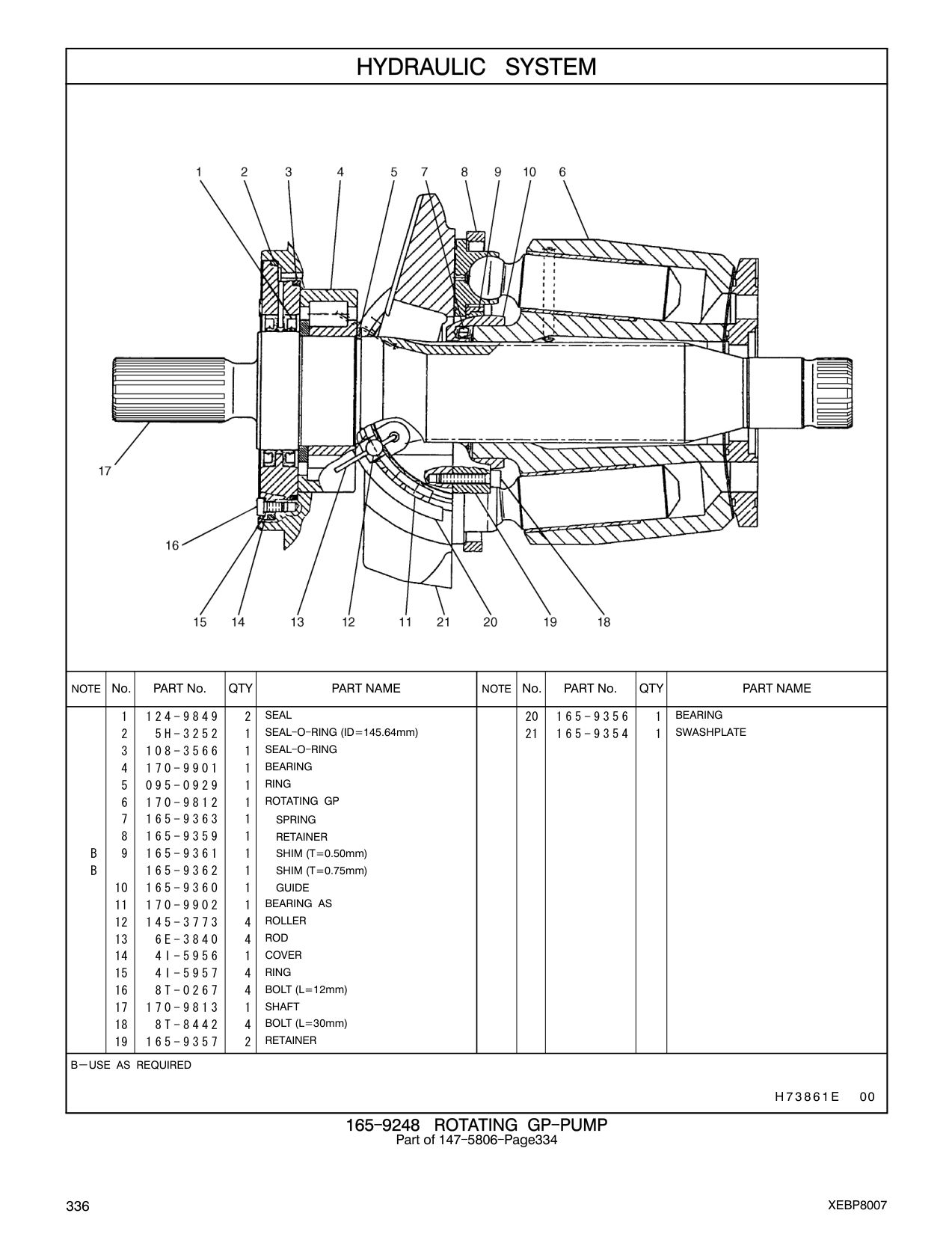 108-3566 SEAL-O-RING CAT parts manual diagram